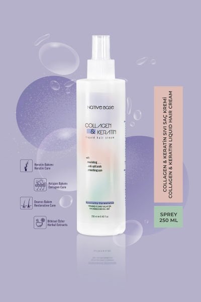 KERATİN&COLLAGEN İÇERİKLİ SIVI SAÇ KREMİ