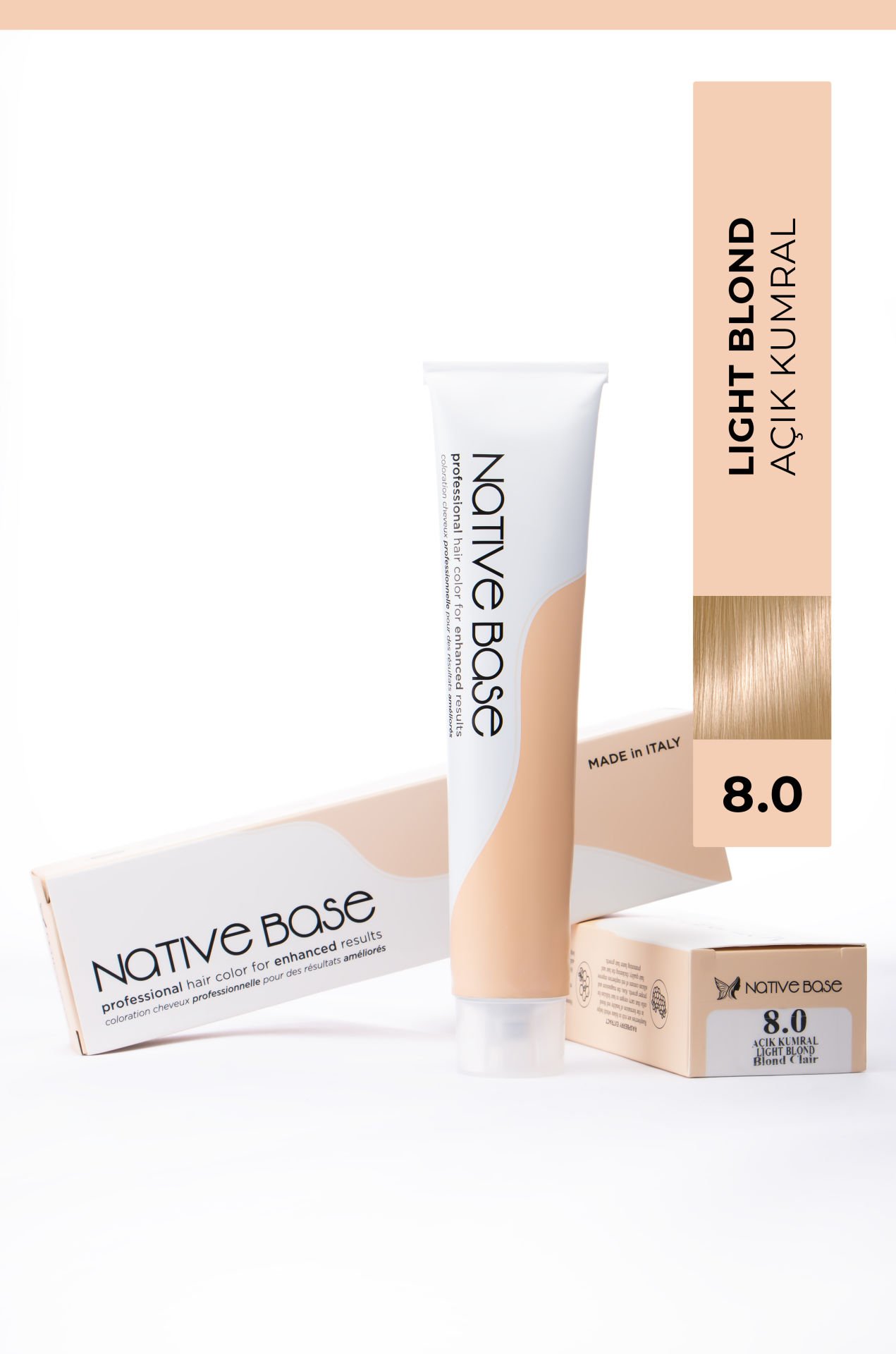 Profesyonel Saç Boyası 8.0 Açık Kumral 100 Ml