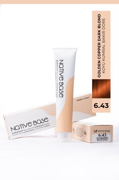 Profesyonel Saç Boyası 6.43 Koyu Kumral Bakır Dore 100 Ml