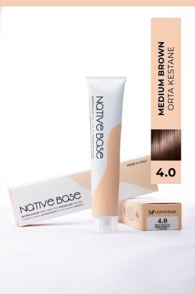 Profesyonel Saç Boyası 4.0 Orta Kestane 100 Ml